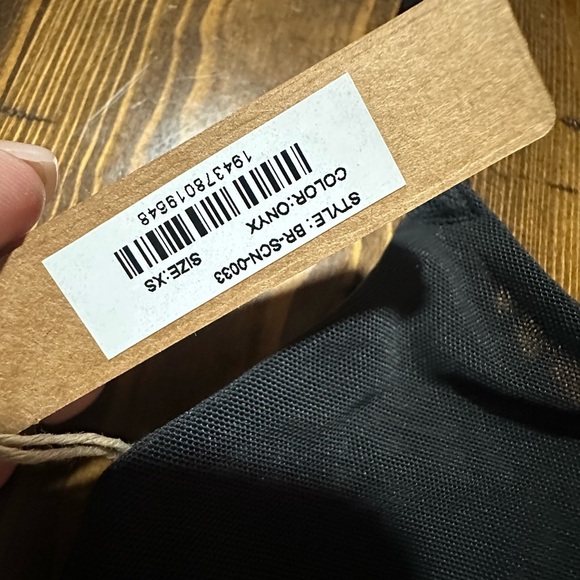 Skims Mesh Women's Black Bralette Size XS NWT - Picture 2 of 3